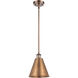 Ballston Cone 1 Light 8 inch Antique Copper Pendant Ceiling Light