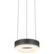 Corona LED 6 inch Satin Black Pendant Ceiling Light in Add 20 ft. Cord