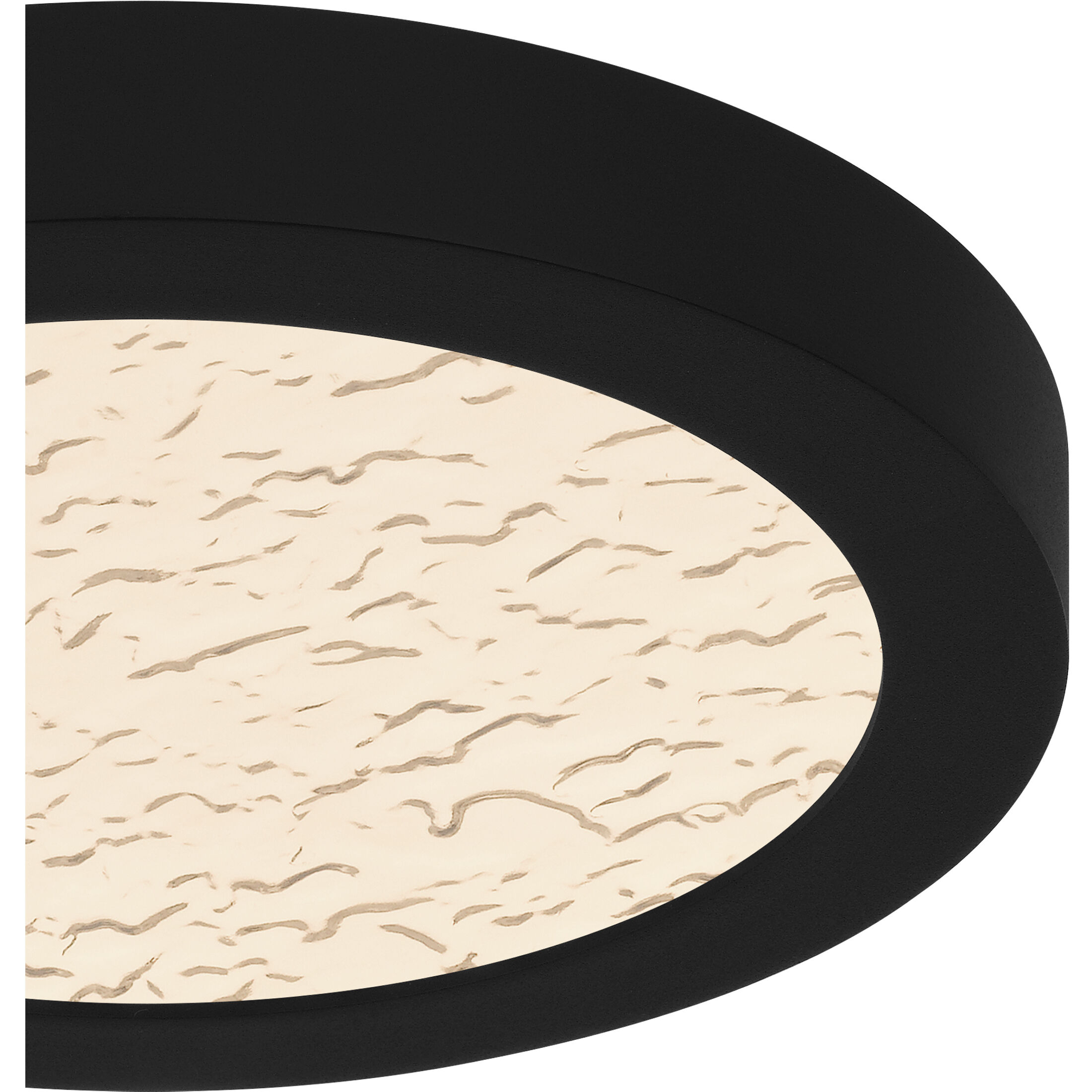 Outskirts LED 7.5 inch Earth Black Flush Mount Ceiling Light, Small