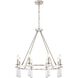 Baxter 8 Light 31.5 inch Polished Nickel Chandelier Ceiling Light