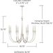 Laurent 8 Light 36 inch Polished Nickel Chandelier Ceiling Light