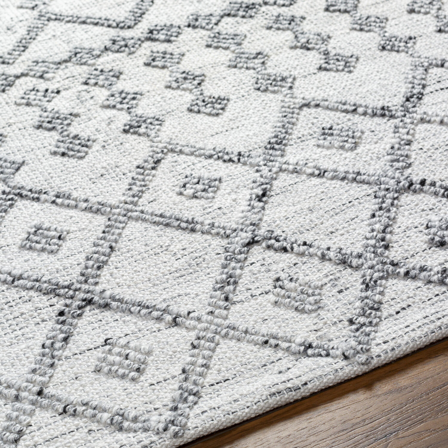 Napoli 108 X 72 inch White Rug, Rectangle