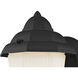 Cotswold 1 Light 9 inch Matte Black Outdoor Sconce