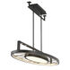 Tribeca LED 44 inch Smoked Iron And Soft Brass Island Light Ceiling Light