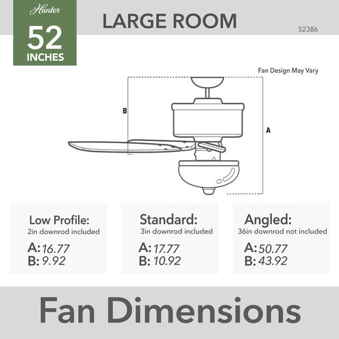 Builder 52 inch Matte Black with Matte Black/Greyed Walnut Blades Ceiling Fan