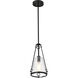 Valentine 8 inch Black Pendant Ceiling Light