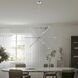 Soho Linear Chandelier Ceiling Light in Brushed Nickel