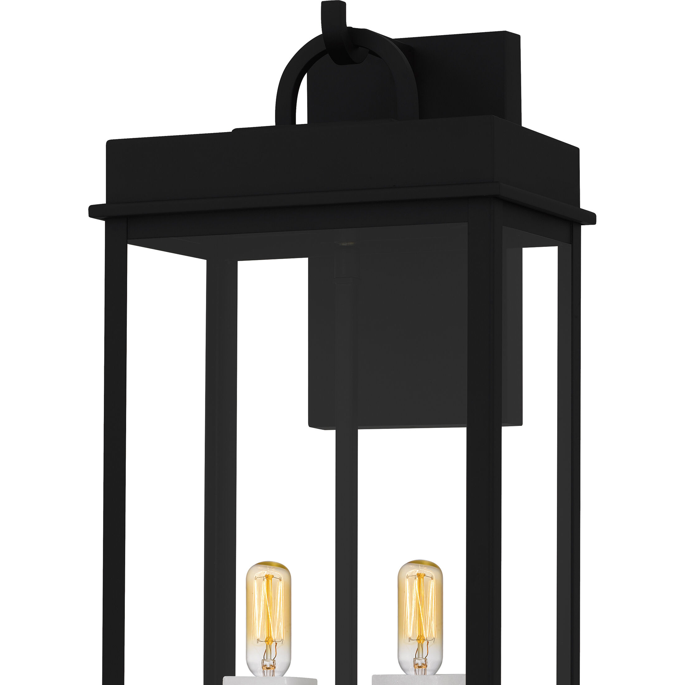 Carmen 2 Light 22 inch Matte Black Outdoor Wall Lantern, Large