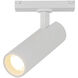 Paolo 48V DC White Trilo Track Directional Light Ceiling Light in White Baffle, 4000K