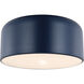 Malone 1 Light 13.75 inch Navy Ceiling Flush Mount Ceiling Light