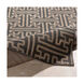 Alfresco 106 X 71 inch Black/Camel Indoor Area Rug, Polypropylene