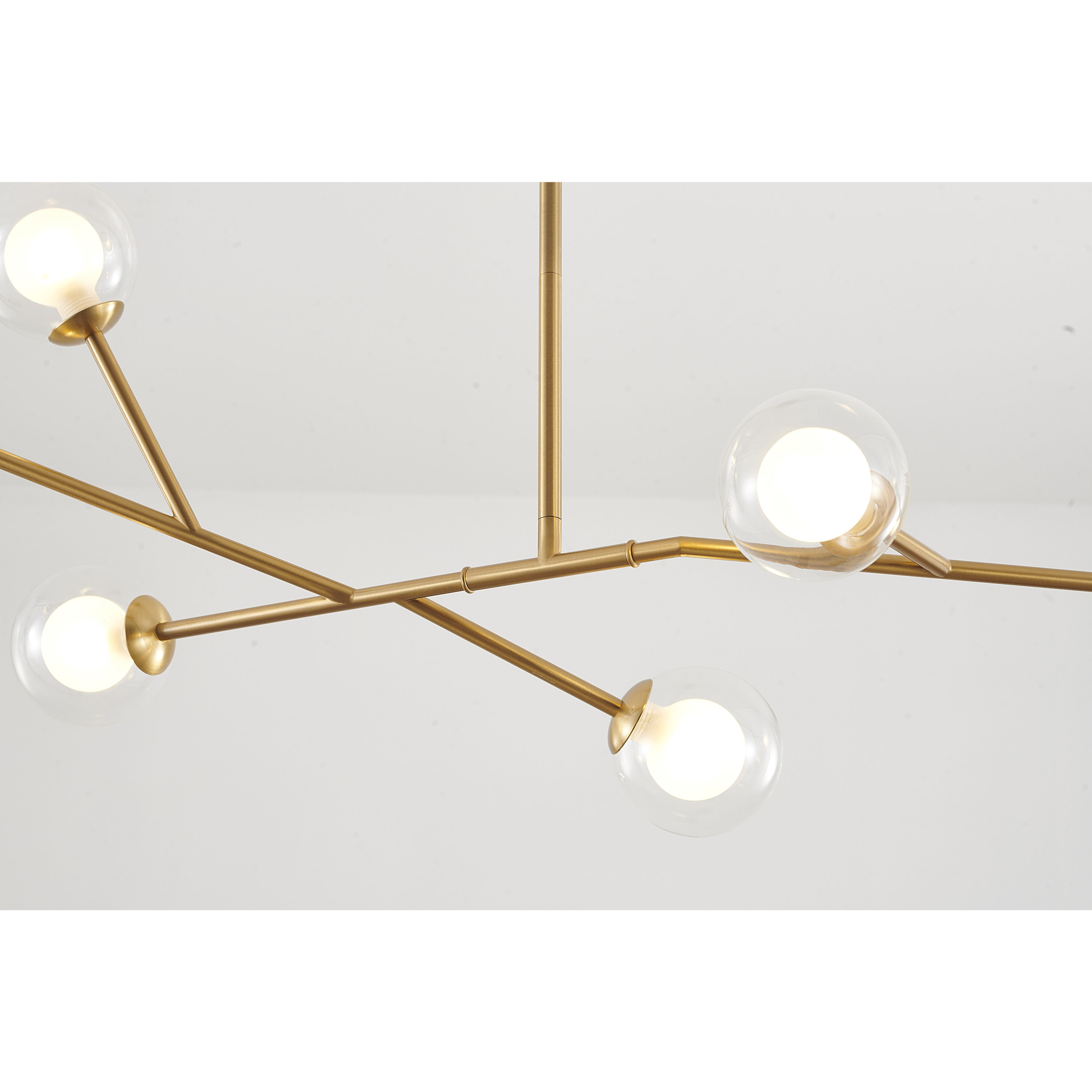 Canada 7 Light 14 inch Brass Chandelier Ceiling Light