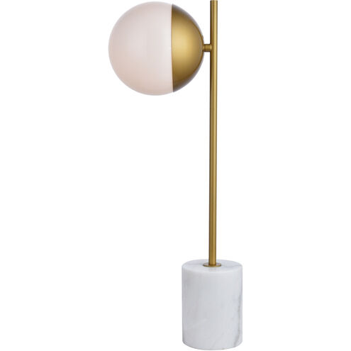 Eclipse 22 inch 40 watt Brass Table Lamp Portable Light