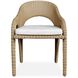Kavali Natural Honey and Oyster White Outdoor Dining Chair