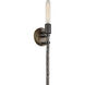 Harwell 1 Light 4.75 inch Antique Millwood and Foundry Steel ADA Sconce Wall Light