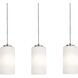 Leo 3 Light 5 inch Satin Nickel Linear Pendant Ceiling Light