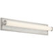 Yep Stratum 1 Light 25.25 inch Brushed Nickel with Jazz White Marble Vanity Light Wall Light
