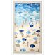Waterside Collection Lacquered White Wood Shadow Box Style Framed Art