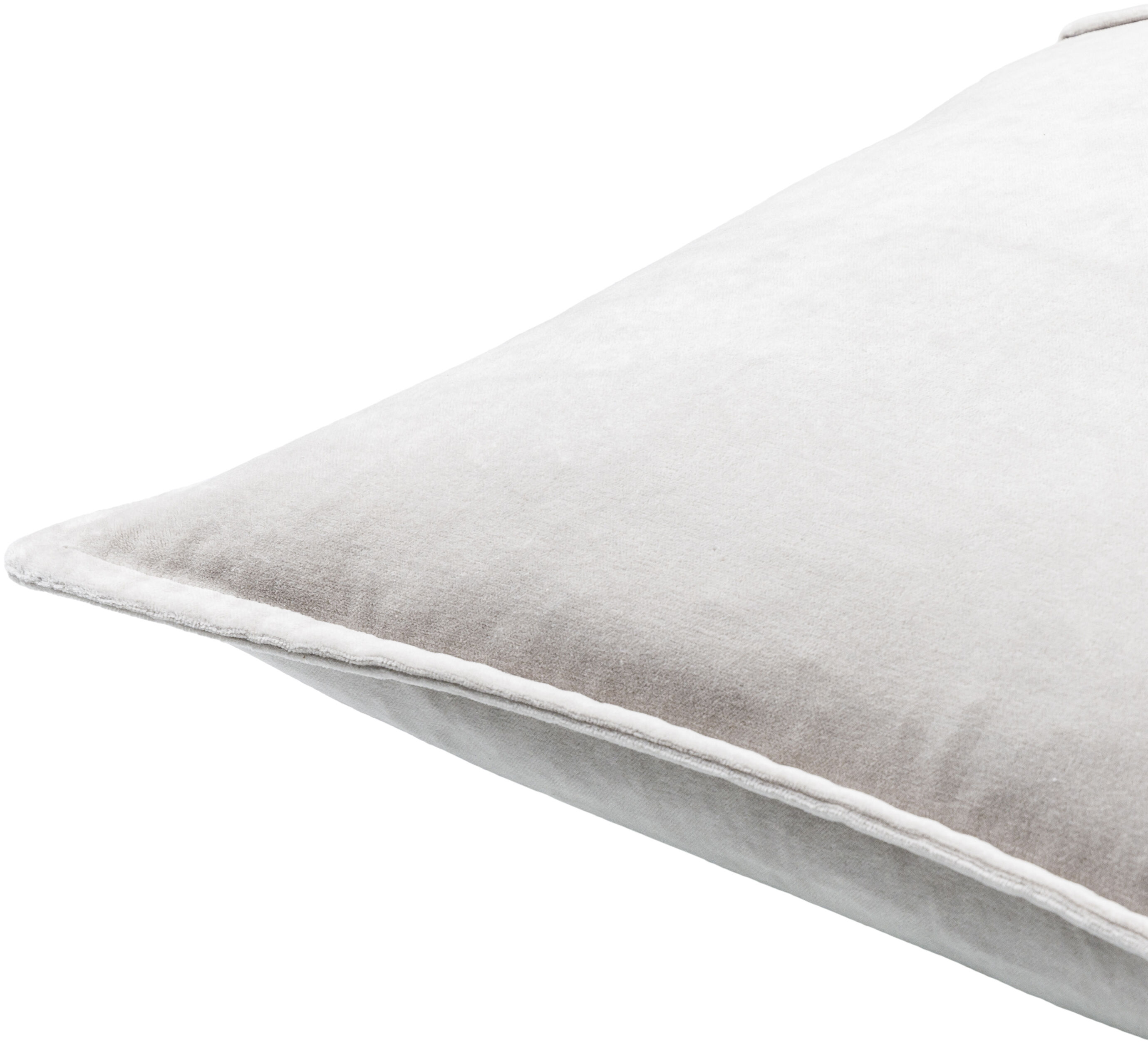 Cotton Velvet 22 X 22 inch Slate Pillow Kit, Square