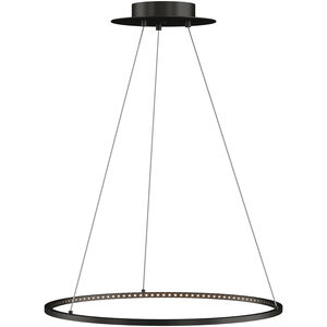 Sean Lavin Vellavi LED 23.4 inch Nightshade Black Chandelier Ceiling Light, Integrated LED