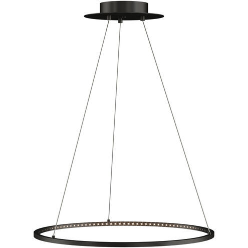 Sean Lavin Vellavi LED 23.4 inch Nightshade Black Chandelier Ceiling Light, Integrated LED