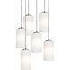 Leo 6 Light 24 inch Satin Nickel Pendant Ceiling Light