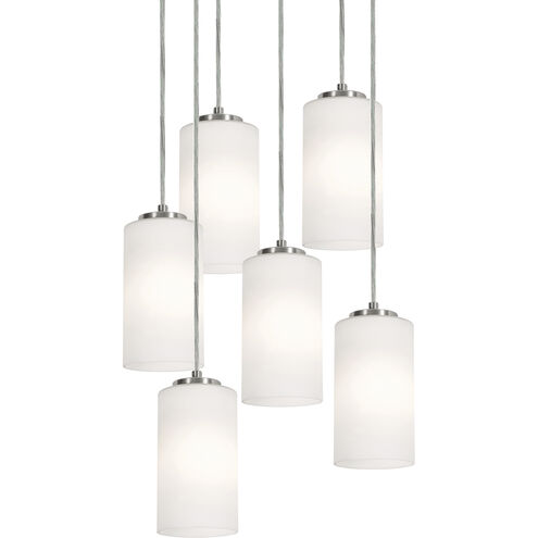 Leo 6 Light 24 inch Satin Nickel Pendant Ceiling Light