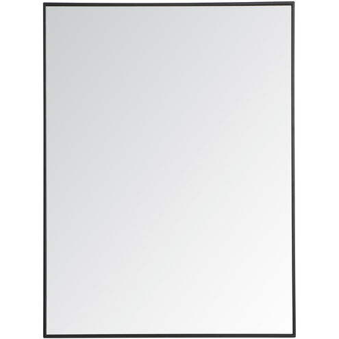 Monet 48 X 36 inch Black Wall Mirror