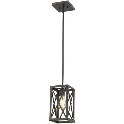 Brooklyn 1 Light 6 inch Oil-Rubbed Bronze Mini-Pendant Ceiling Light