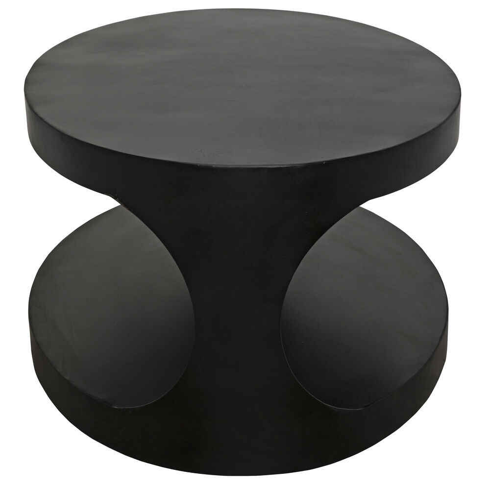 Eclipse 49 X 29 inch Matte Black Coffee Table, Oval