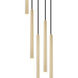 Forest LED 12 inch Modern Gold Chandelier Ceiling Light