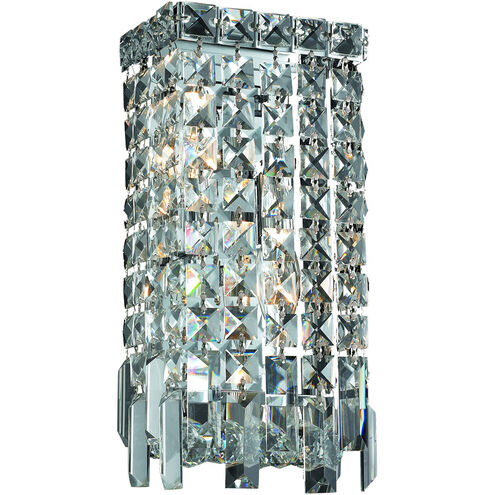 Maxime 2 Light 6 inch Chrome Wall Sconce Wall Light in Royal Cut