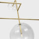 AERIN Linnea LED 58.75 inch Hand-Rubbed Antique Brass Chandelier Ceiling Light