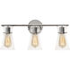 Amanda 3 Light 22 inch Polished Chrome Vanity Light Wall Light