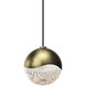 Grapes LED 2.5 inch Brass Pendant Ceiling Light in Small