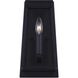 Madison 1 Light 7 inch Brushed Nickel Wall Light in Black