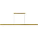 Alora Mood Dottie 60 inch Brushed Gold Linear Pendant Ceiling Light