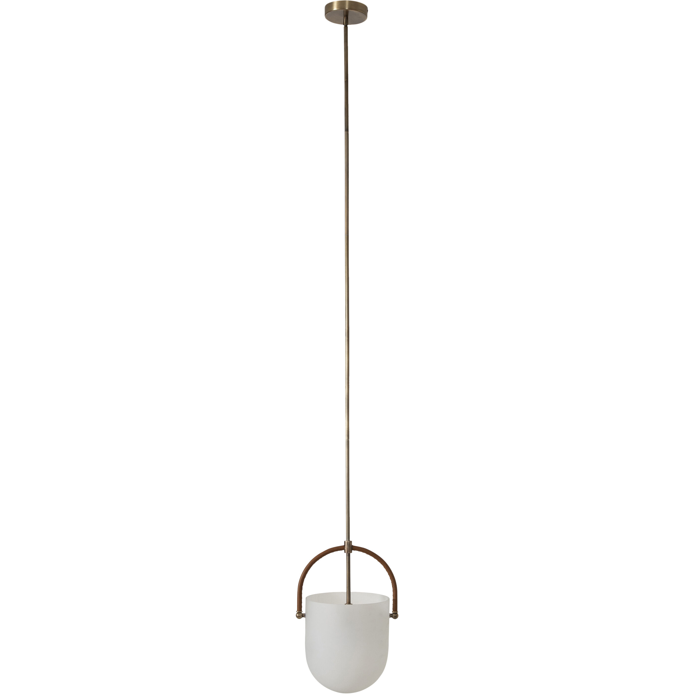 Brillio 1 Light 10 inch Matte Antique Brass Pendant Ceiling Light