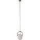 Brillio 1 Light 10 inch Matte Antique Brass Pendant Ceiling Light
