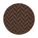 Central Park 72 X 72 inch Dark Brown Indoor Area Rug, Round