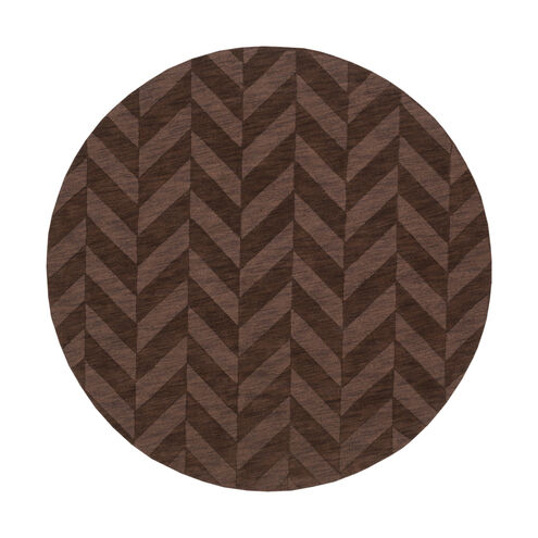 Central Park 72 X 72 inch Dark Brown Indoor Area Rug, Round
