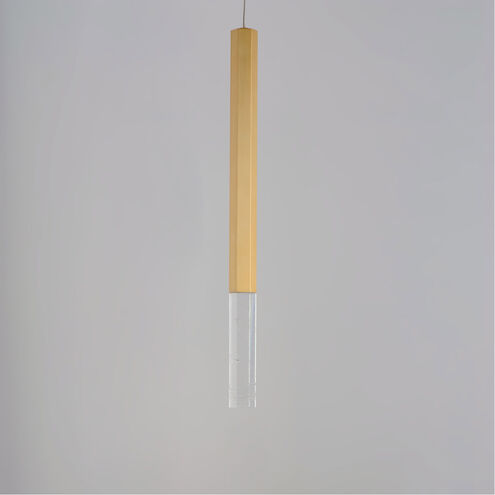 Diaphane LED 1.5 inch Gold Single Pendant Ceiling Light