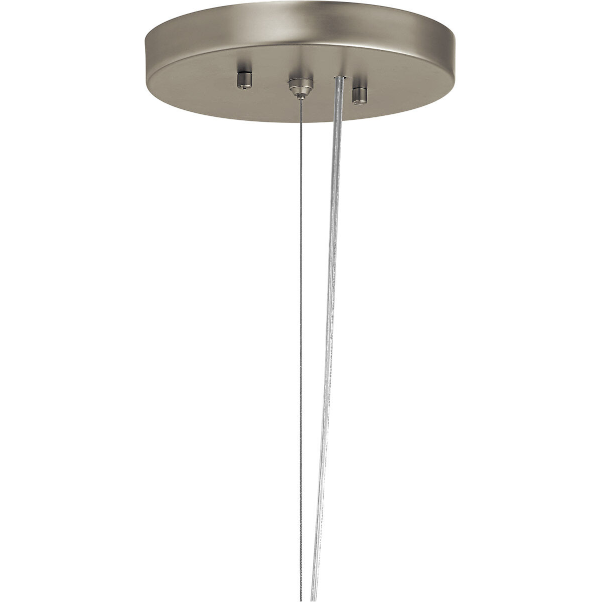 Moderne LED 6 inch Satin Nickel Mini Pendant Ceiling Light