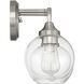 Glenda 2 Light 15 inch Brushed Polished Nickel Vanity Light Wall Light