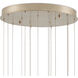 Pepper 15 Light 25.25 inch Painted Silver/Nickel Multi-Drop Pendant Ceiling Light