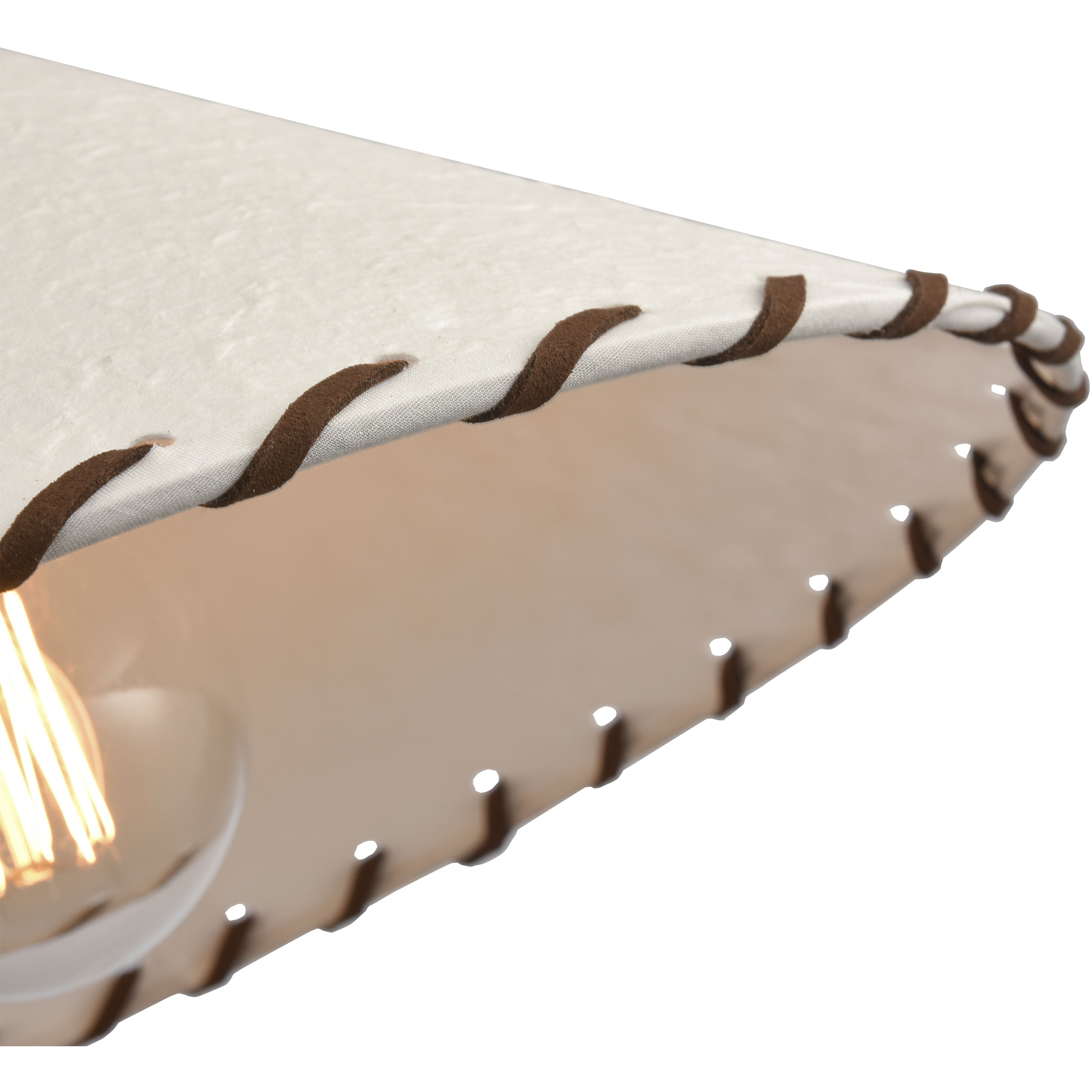 Marion 1 Light 14 inch Oil Rubbed Bronze with Natural Semi Flush Mount Ceiling Light