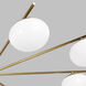 ED Ellen DeGeneres Lune 8 Light 49 inch Burnished Brass Chandelier Ceiling Light