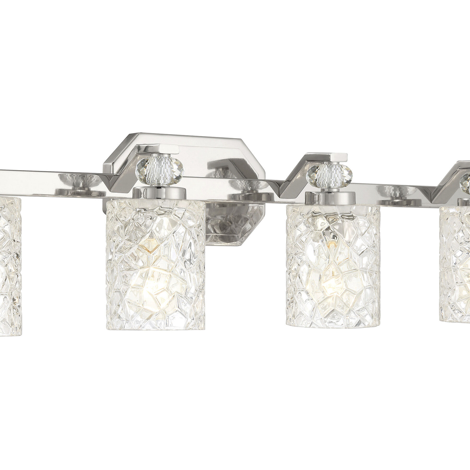 Crystal Kay 4 Light 31.88 inch Chrome Bath Vanity Wall Light
