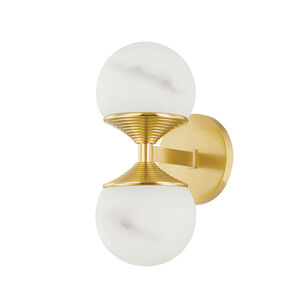 Grafton LED 5 inch Aged Brass Wall Sconce Wall Light