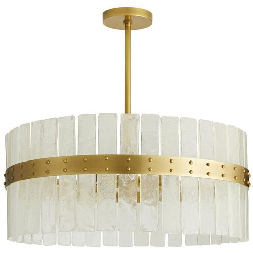 Sinclair 4 Light 28 inch Antique Brass Chandelier Ceiling Light